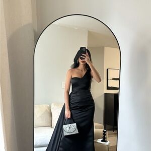 Black tie dress, wedding guest